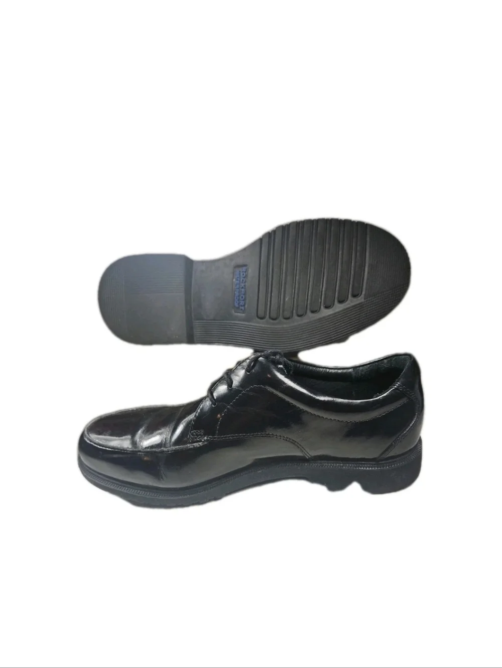 Rockport Leather Shoe Waterproof Men Sz9W APA123141 Blk CottageY2k Boho Party[6D
